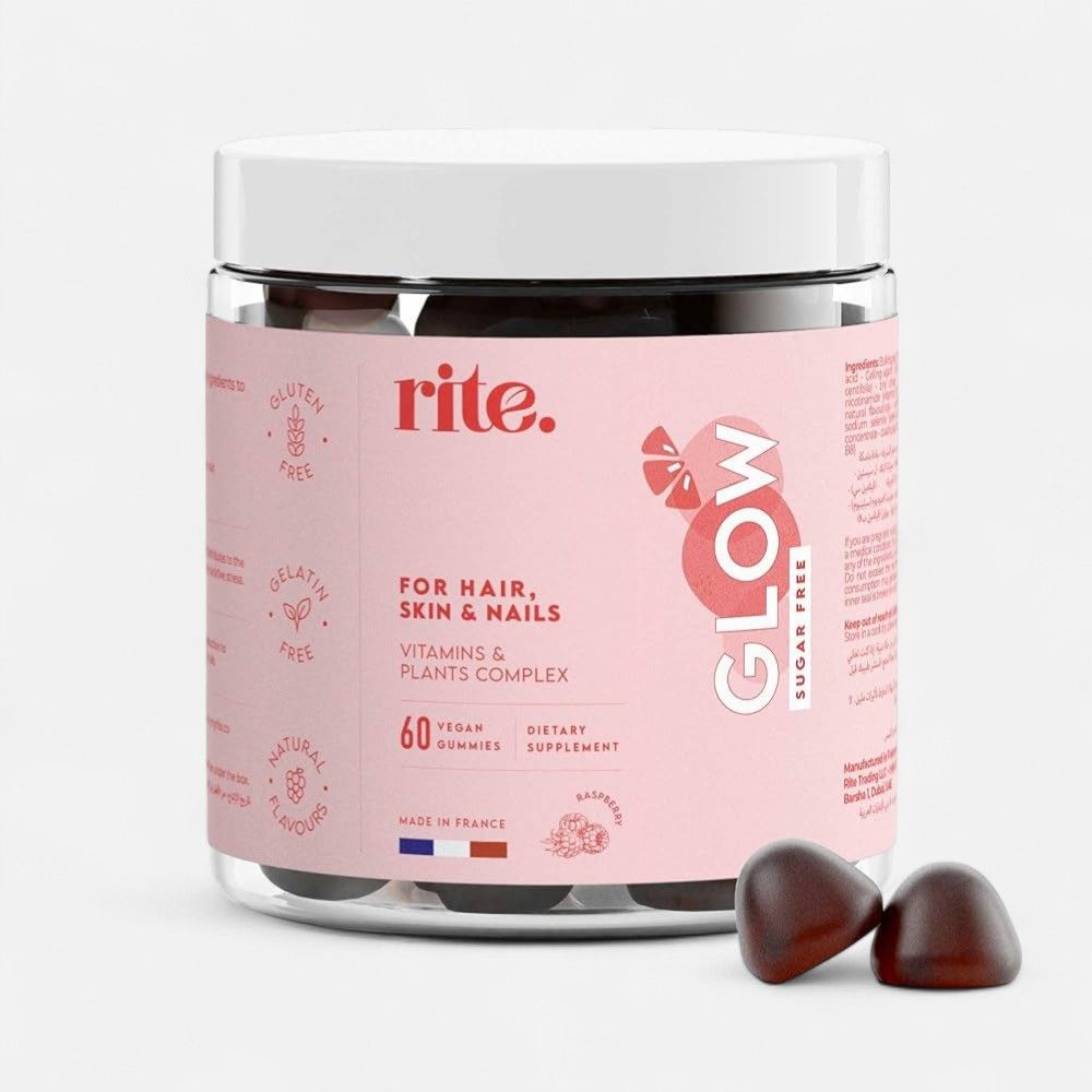 Rite Glow Vegan Vitamin Gummies Gluten Free 60's_0