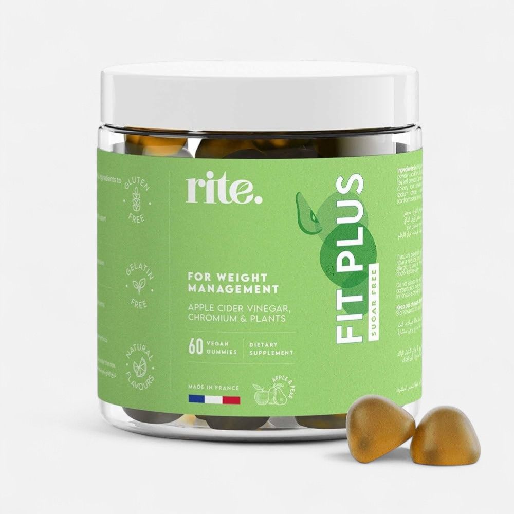Rite Fit Plus Sugar Free Vegan Gummies Gluten Free 60's_0