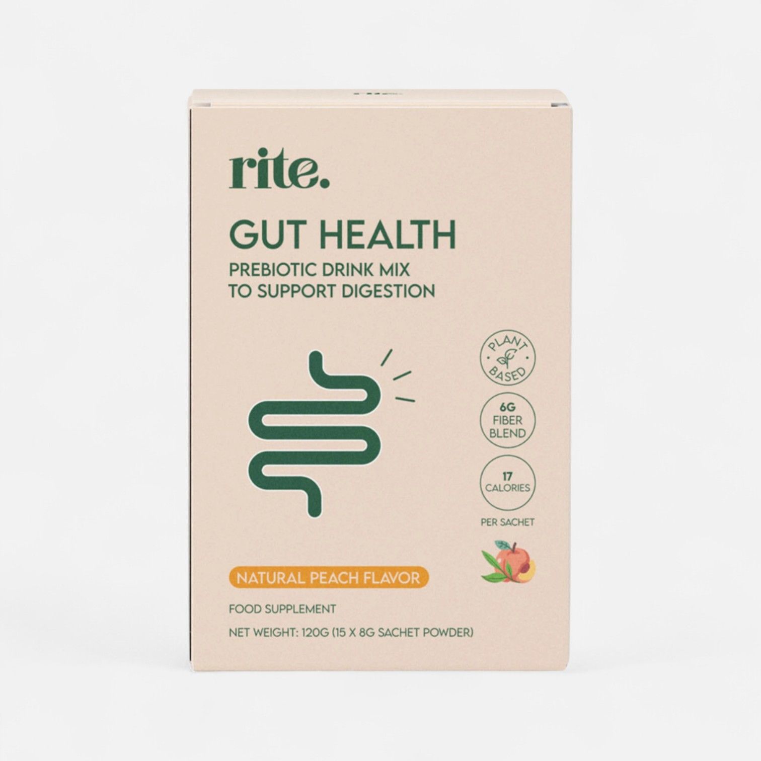 Rite Gut Health Box of 15 Sachets Peach_0