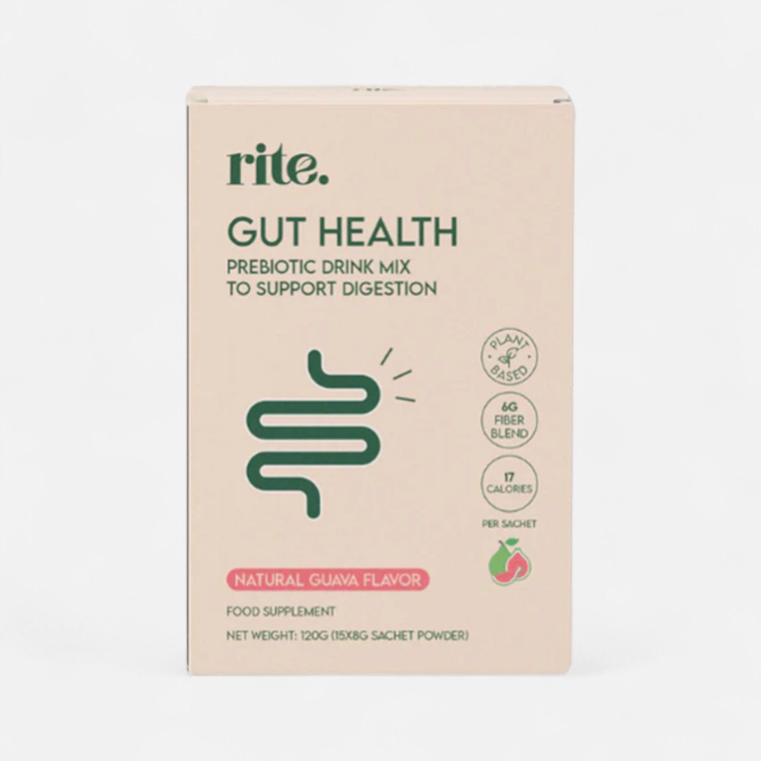 Rite Gut Health Box Of 15 Sachets Guava_0