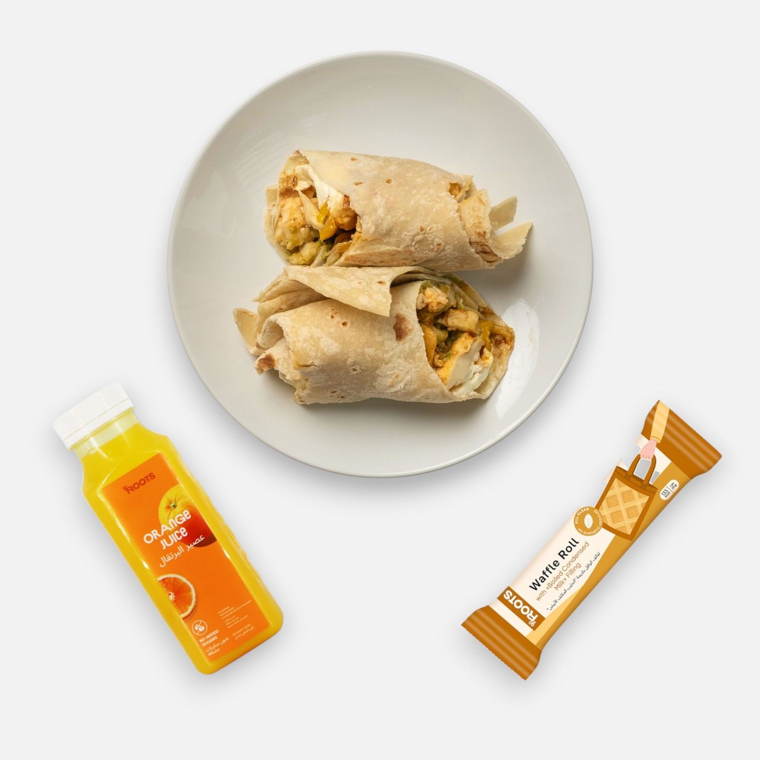 Combo Meal "Halloumi Fajita Cheese Wrap 225g + Drink + Dessert"_0