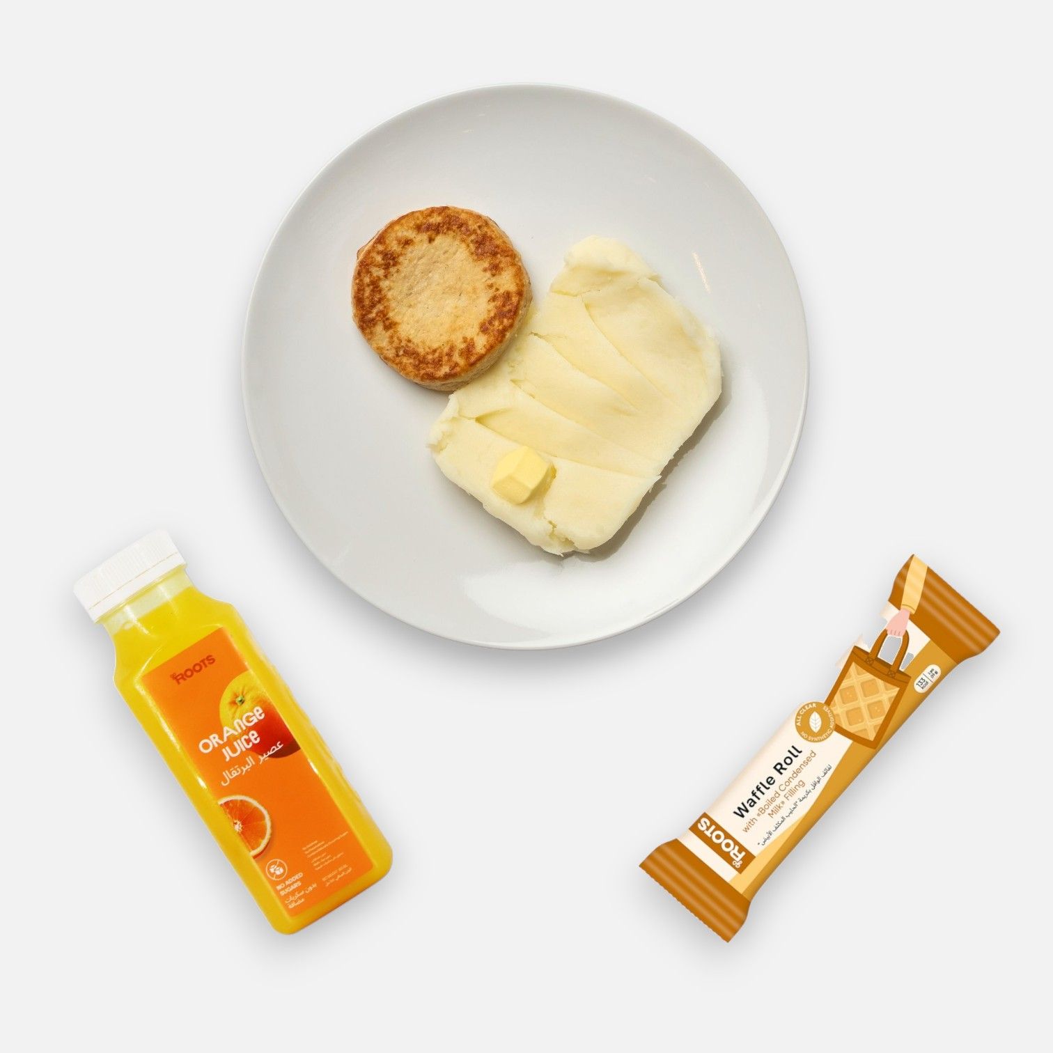 Combo Meal "Mashed Potato with Chicken Cutlet 350g + Drink + Dessert"_0