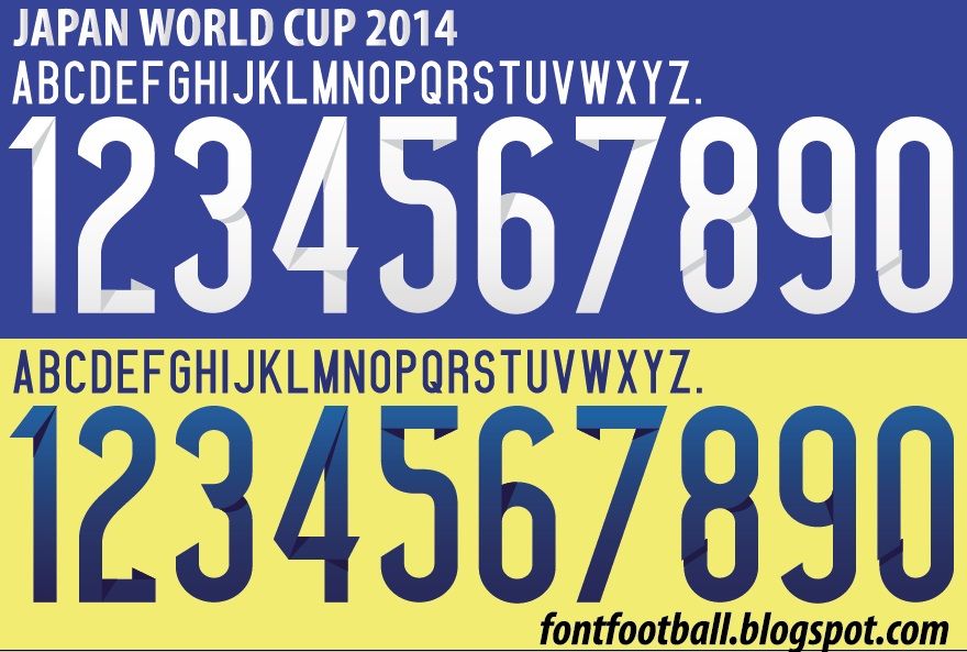 Font Vector Japan World Cup 2014 Kit_0