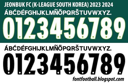 Font Vector Jeonbuk FC (K-League South Korea) 2023 2024 kit_0