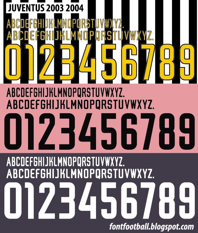 Font Vector Juventus 2003 2004 kit_0