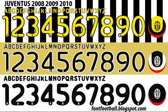Font Vector Juventus 2008 2009 2010 kit_0