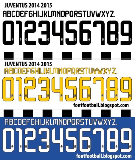Font Vector Juventus 2014 2015 Kit_0