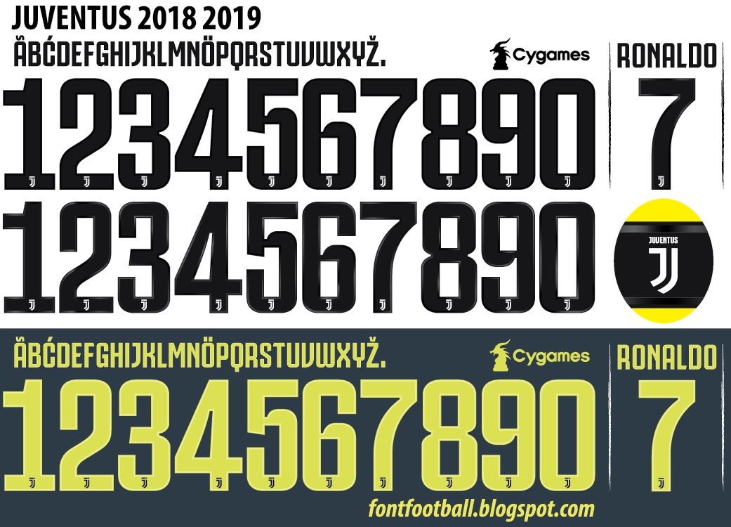 Font Vector Juventus 2018 2019 kit_0