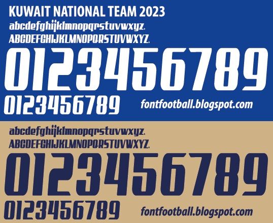 Font Vector Kuwait National Team 2023 kit_0