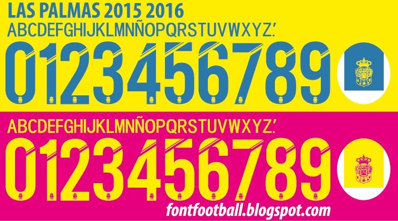 Font Vector Las Palmas 2015 2016 kit_0