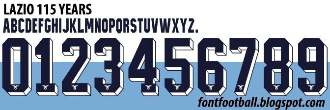 Font Vector Lazio 115 Years 2014 2015 2016 kit_0