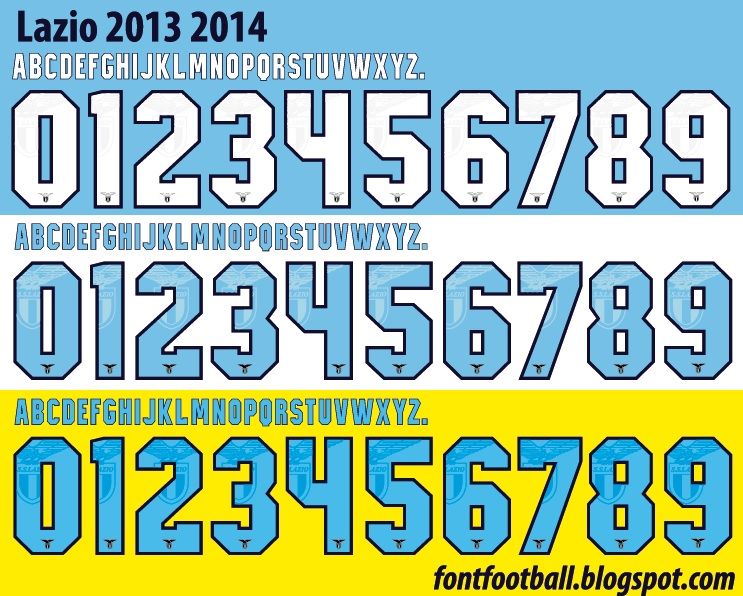 Font Vector Lazio 2013 2014 kit_0