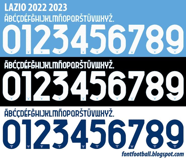 Font Vector Lazio 2022 2023 kit_0