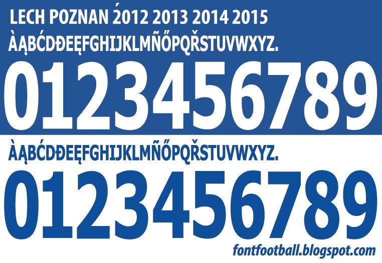 Font Vector Lech Poznan 2013 2014 2015 kit_0