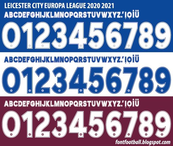 Font Vector Leicester City 2020 2021 kit_0