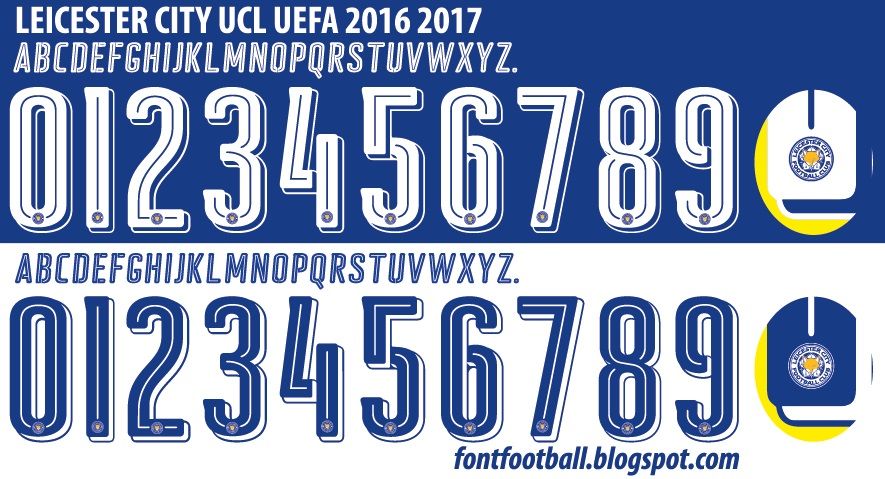 Font Vector Leicester City 2016 2017 kit_0