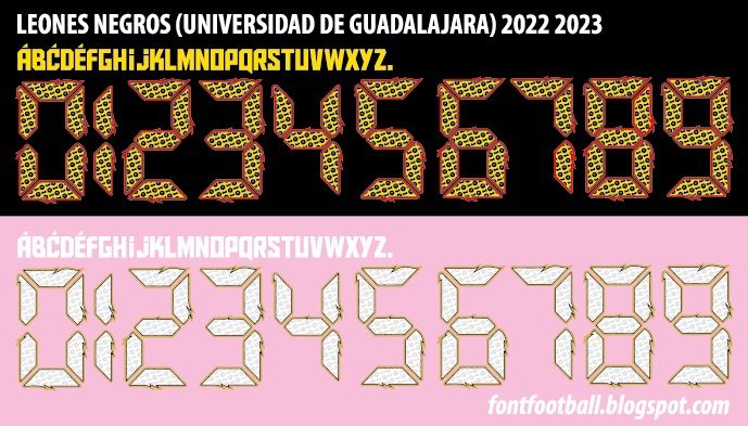 Font Vector Leones Negros (Universidad de Guadalaraja) 2022 2023 kit_0