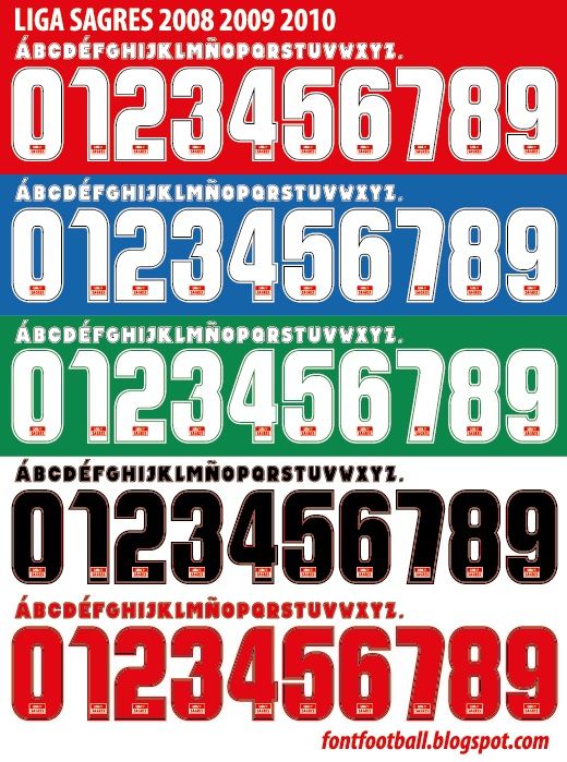 Font Vector Liga Sagres Porto Benfica 2008 2009 2010 kit_0