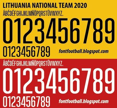 Font Vector Lithuania National Team 2020 kit_0