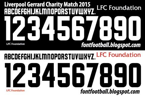 Font Vector Liverpool Gerrard Charity Match 2015 kit_0