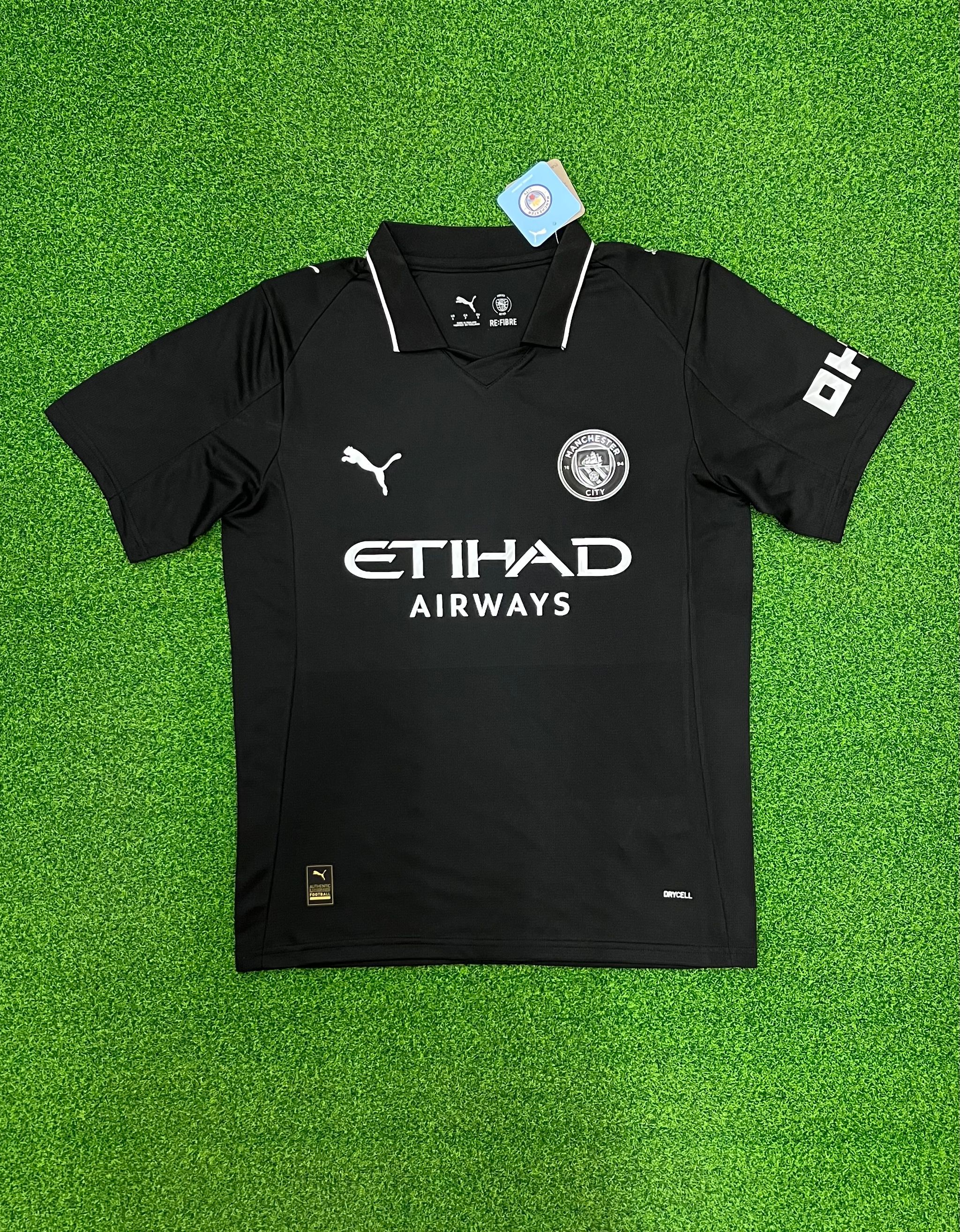 Manchester City 2025/26 Away Shirt (Black / Silver)_11