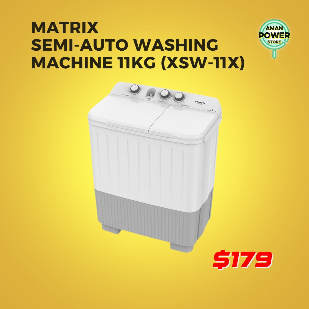 MATRIX SEMI-AUTO WASHING MACHINE 11KG (XSW-11X)_0