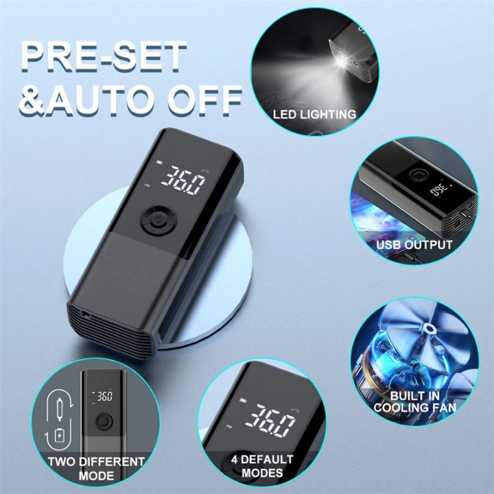 TXS Velocity V6 Smart Electric Air Pump (+Powerbank)_3