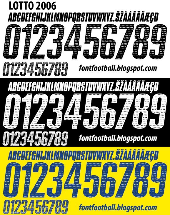 Font Vector Lotto 2005 2006 kit_0