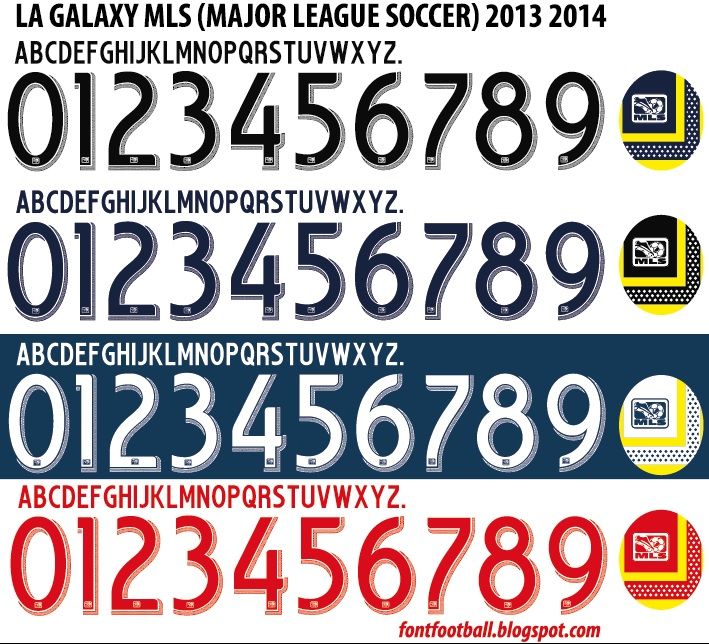 Font Vector MLS (Major League Soccer USA) 2013 2014 kit_0