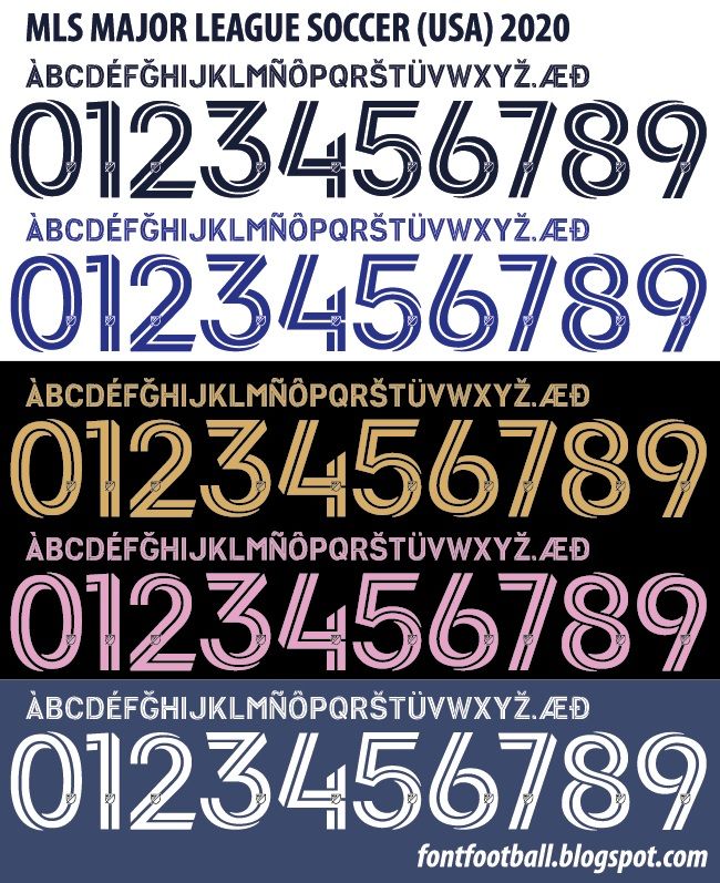 Font Vector MLS (Major League Soccer USA) 2020 kit_0