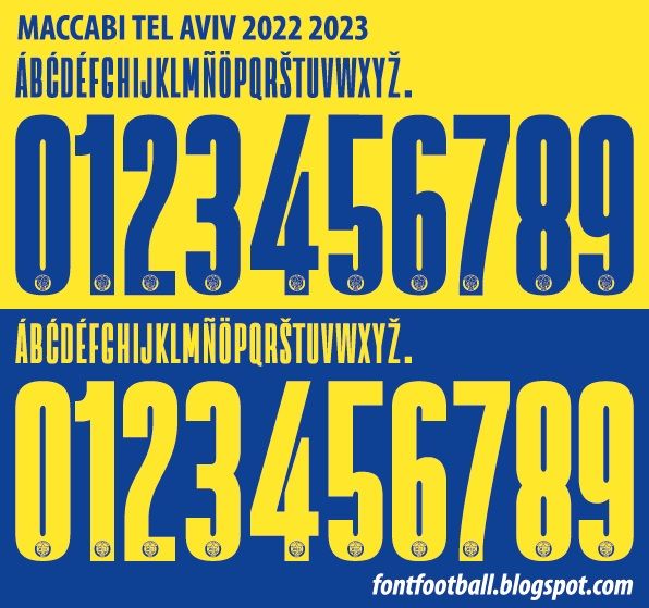 Font Vector Maccabi Tel Aviv 2022 2023 kit_0