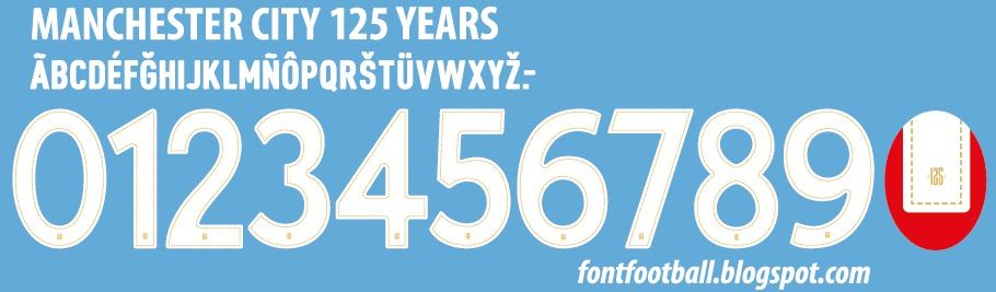 Font Vector Manchester City 125 Years kit_0