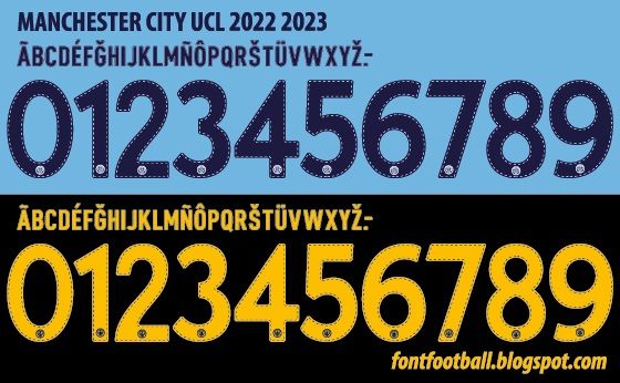 Font Vector Manchester City UCL 2022 2023 kit_0