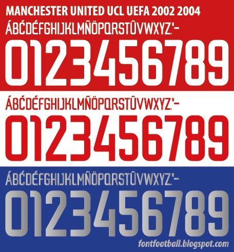 Font Vector Manchester United UCL 2002 2003 2004 kit_0