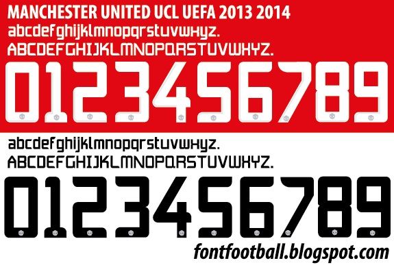 Font Vector Manchester United UCL 2013 2014 kit_0