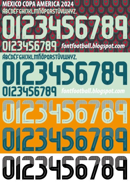 Font Vector Mexico Copa America 2024 kit_0