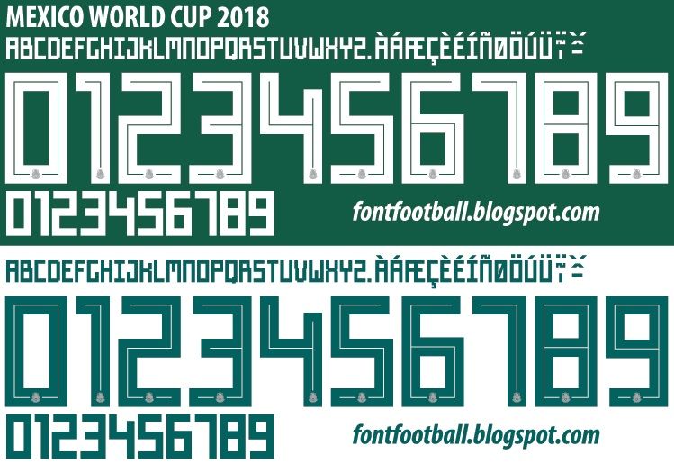 Font Vector Mexico World Cup 2018 kit_0