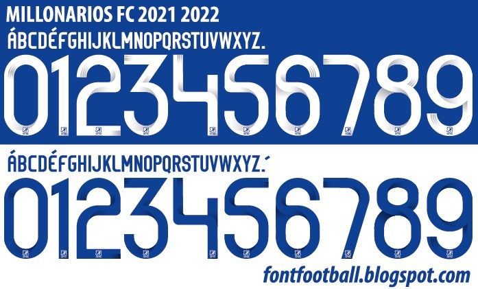 Font Vector Millonarios FC 2021 2022 kit_0