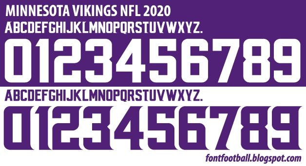 Font Vector Minnesota Vikings NFL 2020 kit_0