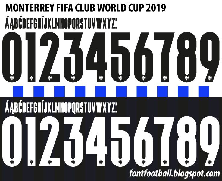 Font Vector Monterrey Club World Cup 2019 kit_0