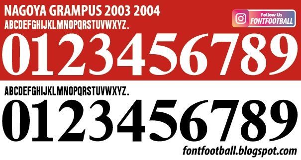 Font Vector Nagoya Grampus 2003 2004 kit_0