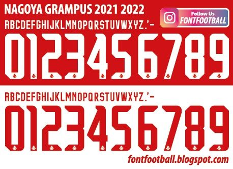 Font Vector Nagoya Grampus 2021 2022 kit_0
