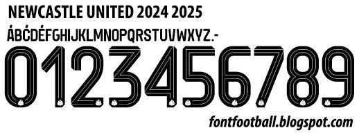 Font Vector Newcastle United 2024 2025 kit_0