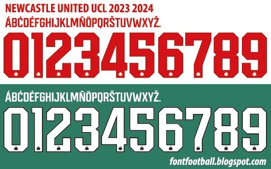 Font Vector Newcastle United 2023 2024 kit_0
