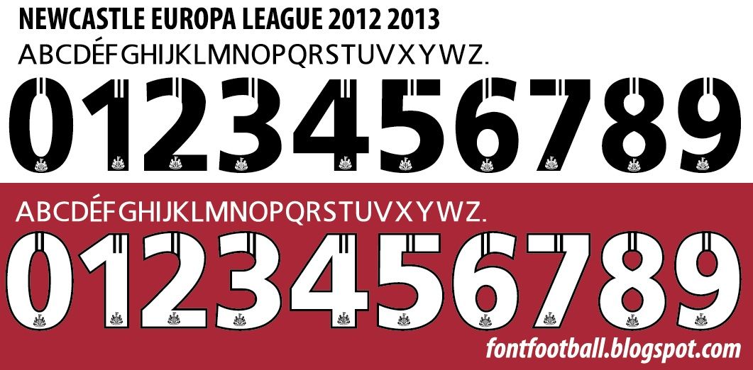 Font Vector Newcastle United Europa League 2012 2013 kit_0