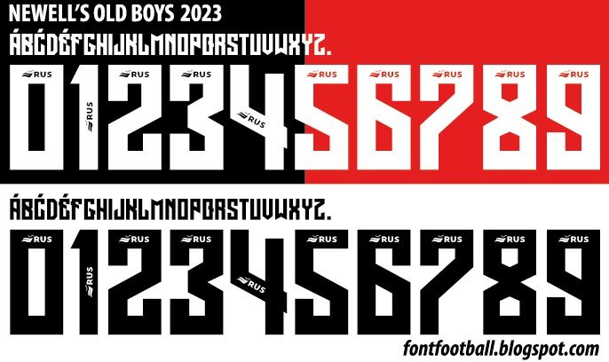 Font Vector Newell's Old Boys 2023 kit_0