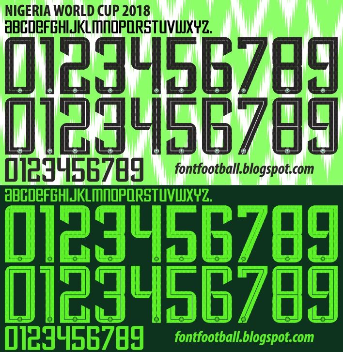 Font Vector Nigeria World Cup 2018 kit_0