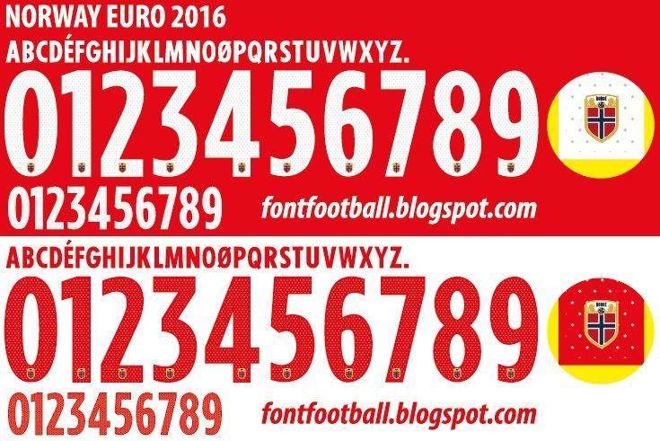 Font Vector Norway Euro 2016 kit_0
