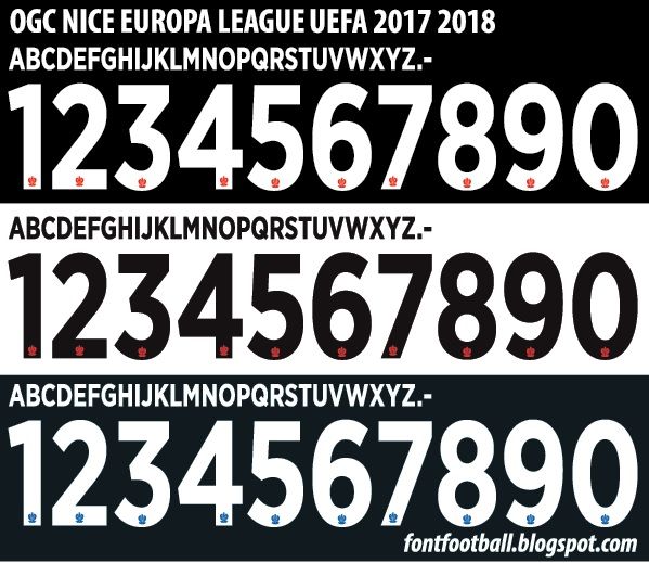 Font Vector OGC Nice Europa League 2017 2018 kit_0