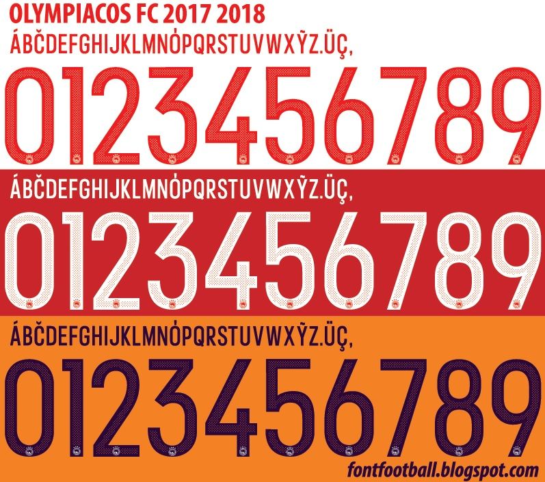 Font Vector Olympiakos FC 2017 2018 kit_0